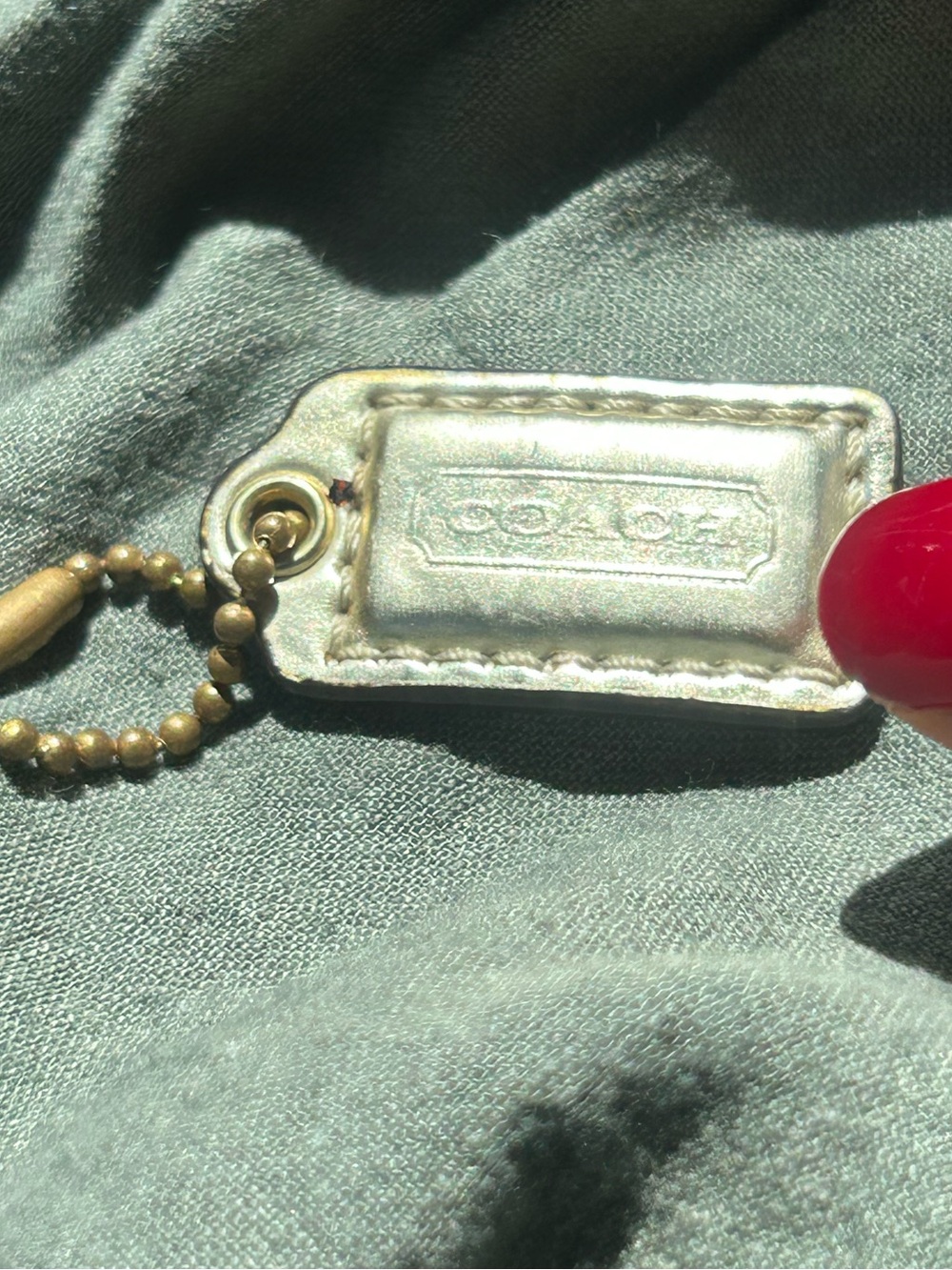 ✨Vintage leather coach keychain embellishment✨